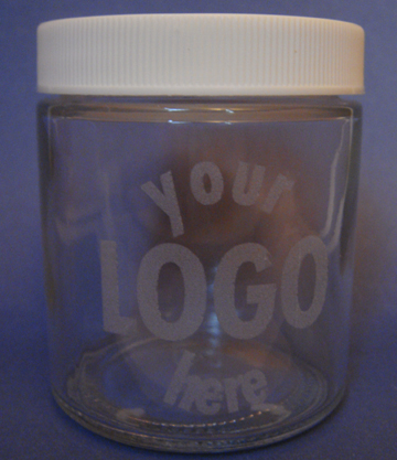 Jar with White Ribbed Lid