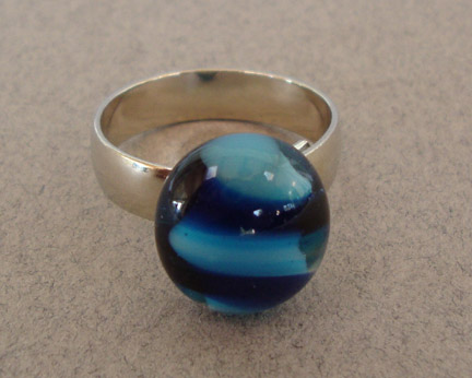 Glass Ring, Adjustable #1