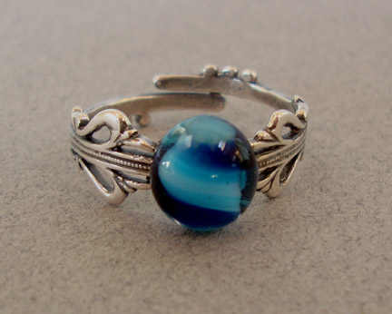 Glass Ring, Open Design #5