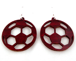 sustainable wooden earrings, design 061