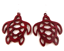 sustainable wooden earrings, design 073