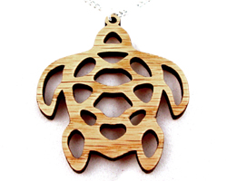 sustainable wooden necklace, design 073